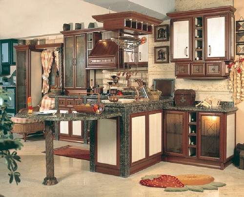 Романский стиль в интерьере кухни