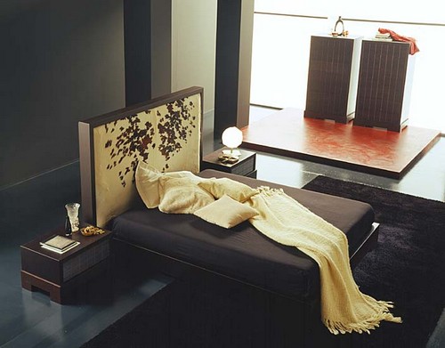 Интерьер спальни в японском стиле
