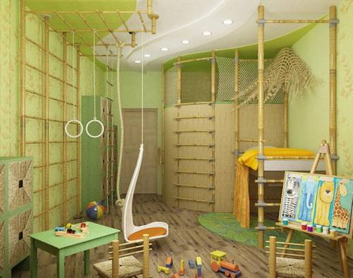 Фисташковый цвет в интерьере детской комнаты