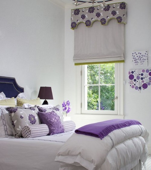 Спальня в лавандовом цвете фото